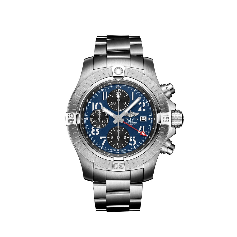 breitling-avenger-chronograph-gmt-45-ref-a24315101c1a1-unworn-2024-0gvtr.jpg Breitling Avenger Chronograph GMT 45, Ref# A24315101C1A1, Unworn 2024 - Image 1