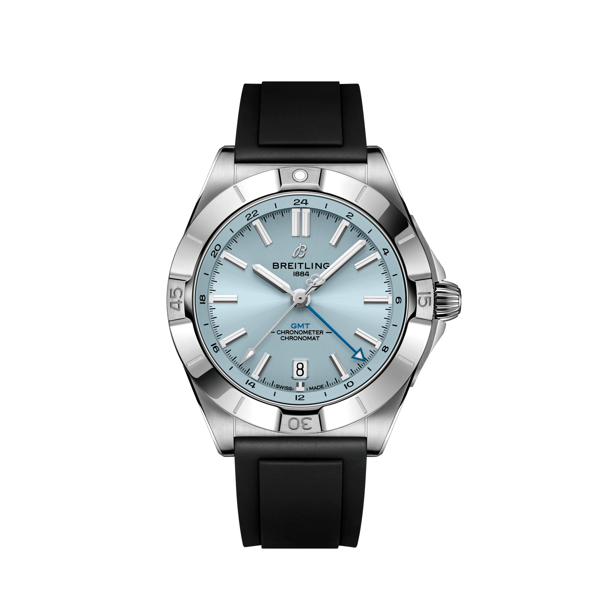 breitling-chronomat-automatic-gmt-40-stainless-steel-and-platinum-ref-p32398101c1s1-unworn-2024-zh5e0.png Breitling Chronomat Automatic GMT 40, Stainless steel and Platinum, Ref# P32398101C1S1, Unworn 2024 - Image 1