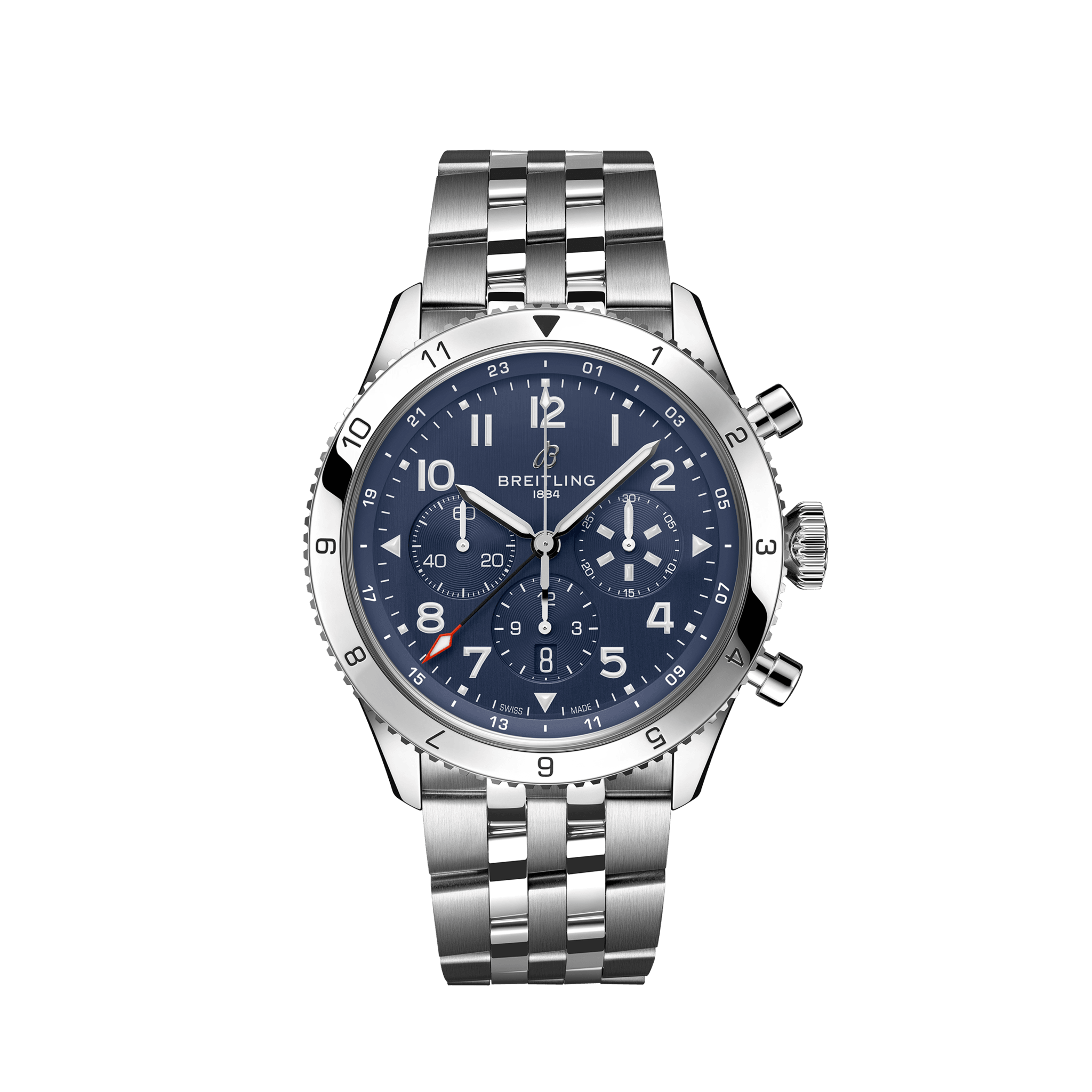 breitling-classic-avi-b04-chronograph-gmt-46-tribute-to-vought-f4u-corsair-stainless-steel-ref-ab04451a1c1a1-unworn-2024-nvpyf.png Breitling Classic AVI B04 Chronograph GMT 46 Tribute to Vought F4U Corsair, Stainless Steel, Ref# AB04451A1C1A1, Unworn 2024 - Image 1