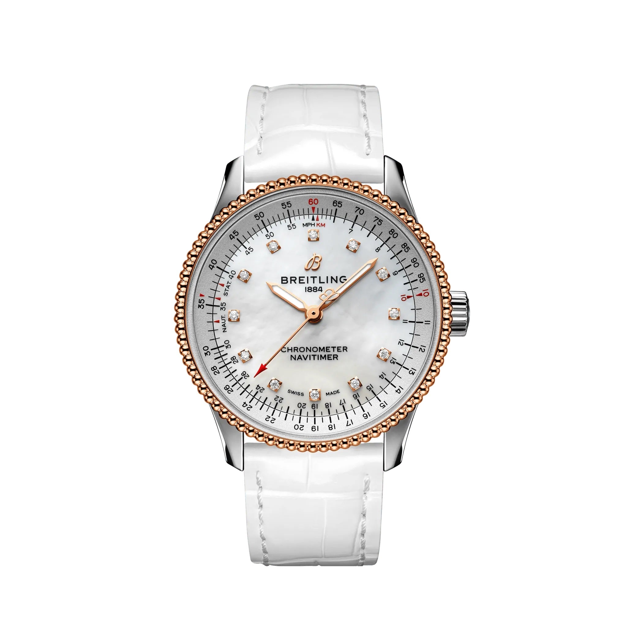 breitling-navitimer-automatic-35-stainless-steel-038-18k-red-gold-ref-u17395211a1p3-excgs.jpg Breitling Navitimer Automatic 35 Stainless Steel & 18k Red Gold Ref# U17395211A1P3 - Image 1