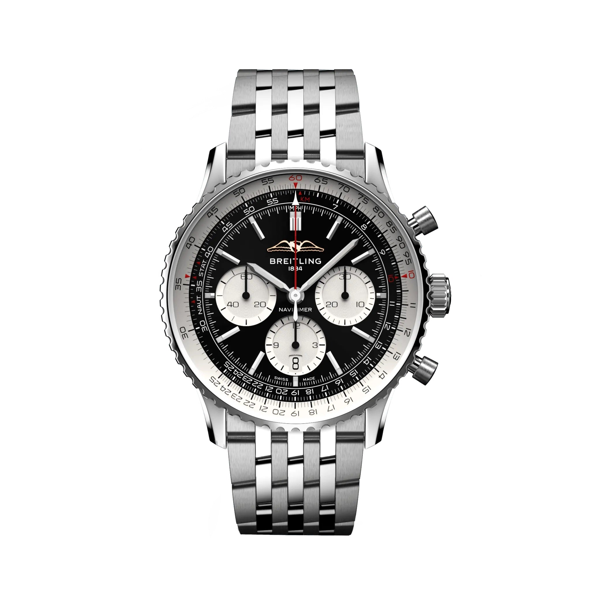 breitling-navitimer-b01-chronograph-43-stainless-steel-ref-ab0138211b1a1-izwdl.jpg Breitling Navitimer B01 Chronograph 43 Stainless Steel Ref# AB0138211B1A1 - Image 1