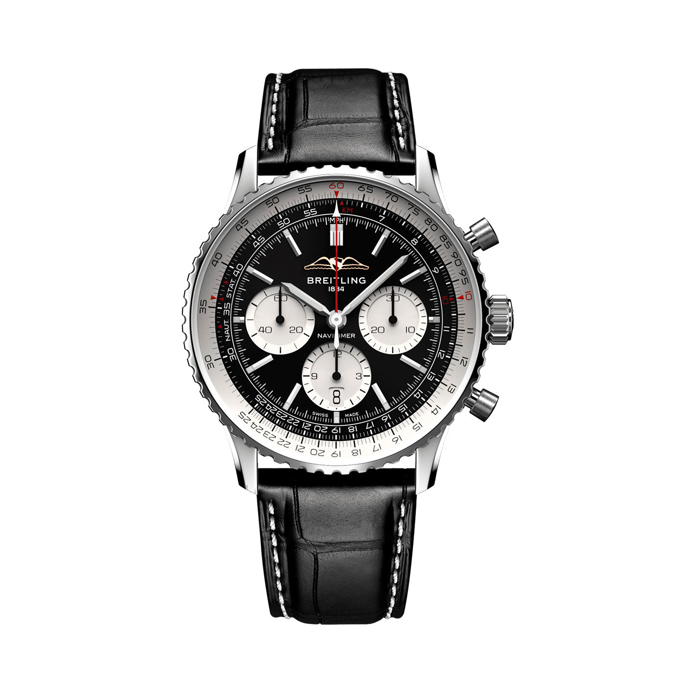 breitling-navitimer-b01-chronograph-ref-ab0138211b1p1-63osh.jpg Breitling Navitimer B01 Chronograph Ref# AB0138211B1P1 - Image 1