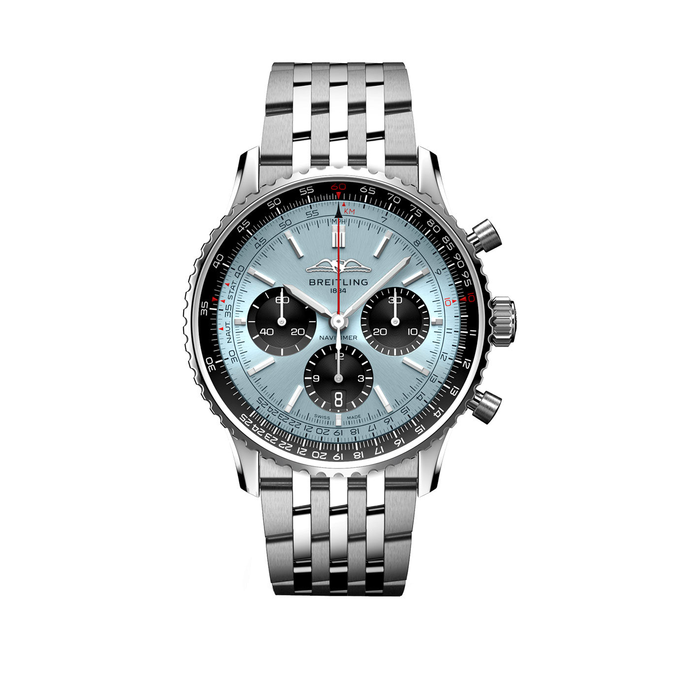 breitling-navitimer-b01-chronograph-ref-ab0138241c1a1-q6bar.jpg Breitling Navitimer B01 CHRONOGRAPH Ref# AB0138241C1A1 - Image 1