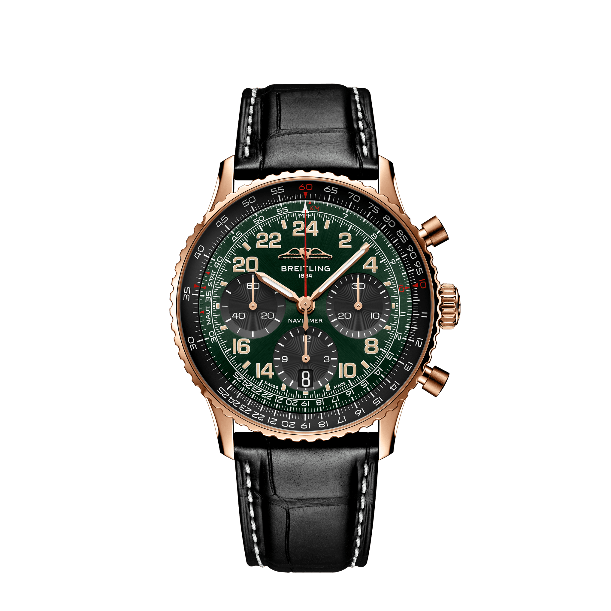 breitling-navitimer-b12-chronograph-41-cosmonaute-18k-red-gold-ref-rb12302a1l1p1-unworn-2024-z0mgr.png Breitling Navitimer B12 Chronograph 41 Cosmonaute, 18k Red Gold, Ref# RB12302A1L1P1, Unworn 2024 - Image 1