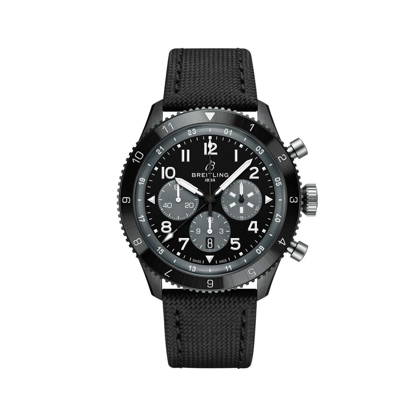 breitling-super-avi-b04-chronograph-gmt-46-mosquito-night-fighter-ref-sb04451a1b1x1-aaalh.jpg Breitling Super Avi B04 Chronograph Gmt 46 Mosquito Night Fighter Ref# SB04451A1B1X1 - Image 1