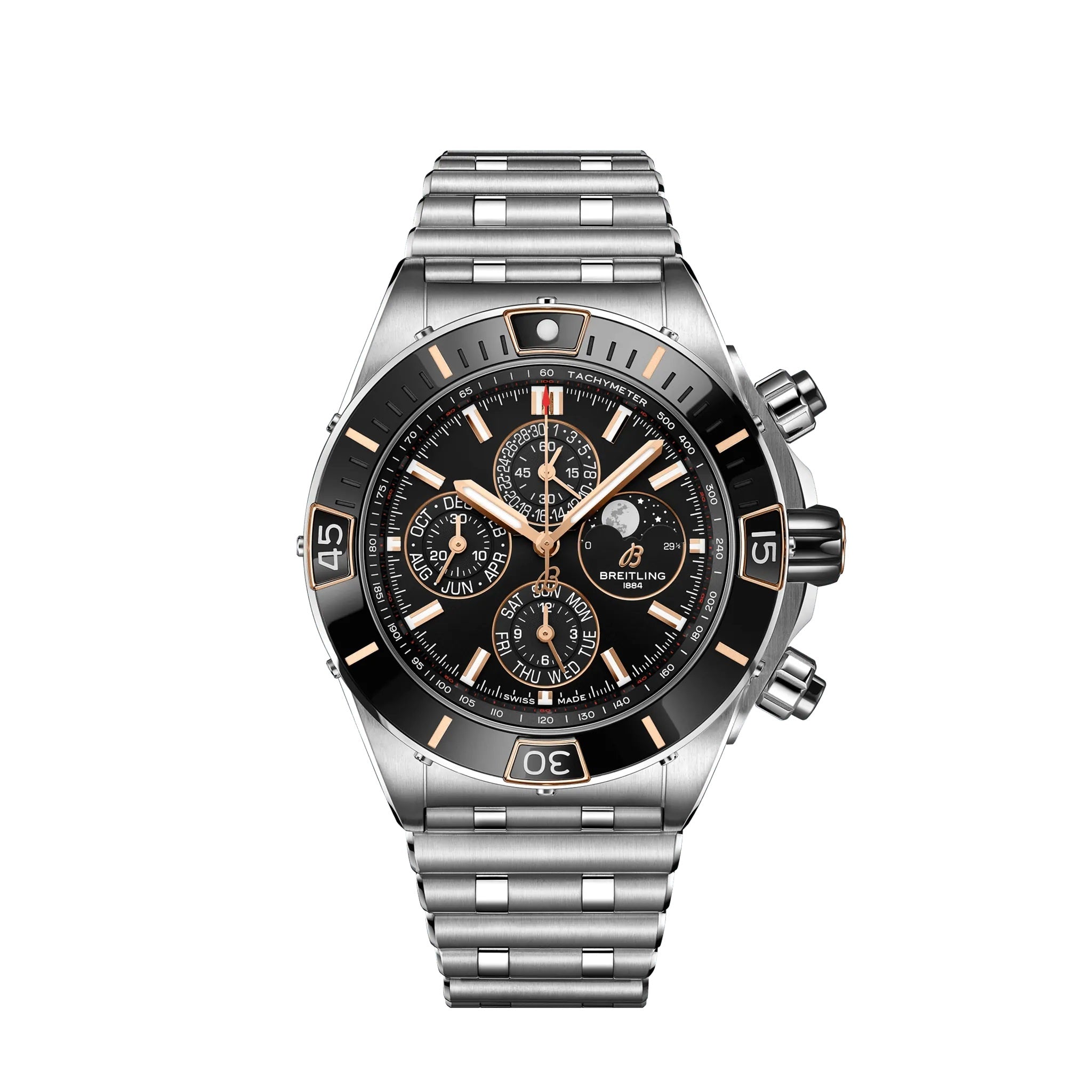 breitling-super-chronomat-44-stainless-steel-amp-18k-red-gold-ref-i19320251b1a1-dnb01.jpg Breitling Super Chronomat 44 Stainless Steel & 18k Red Gold Ref# I19320251B1A1 - Image 1