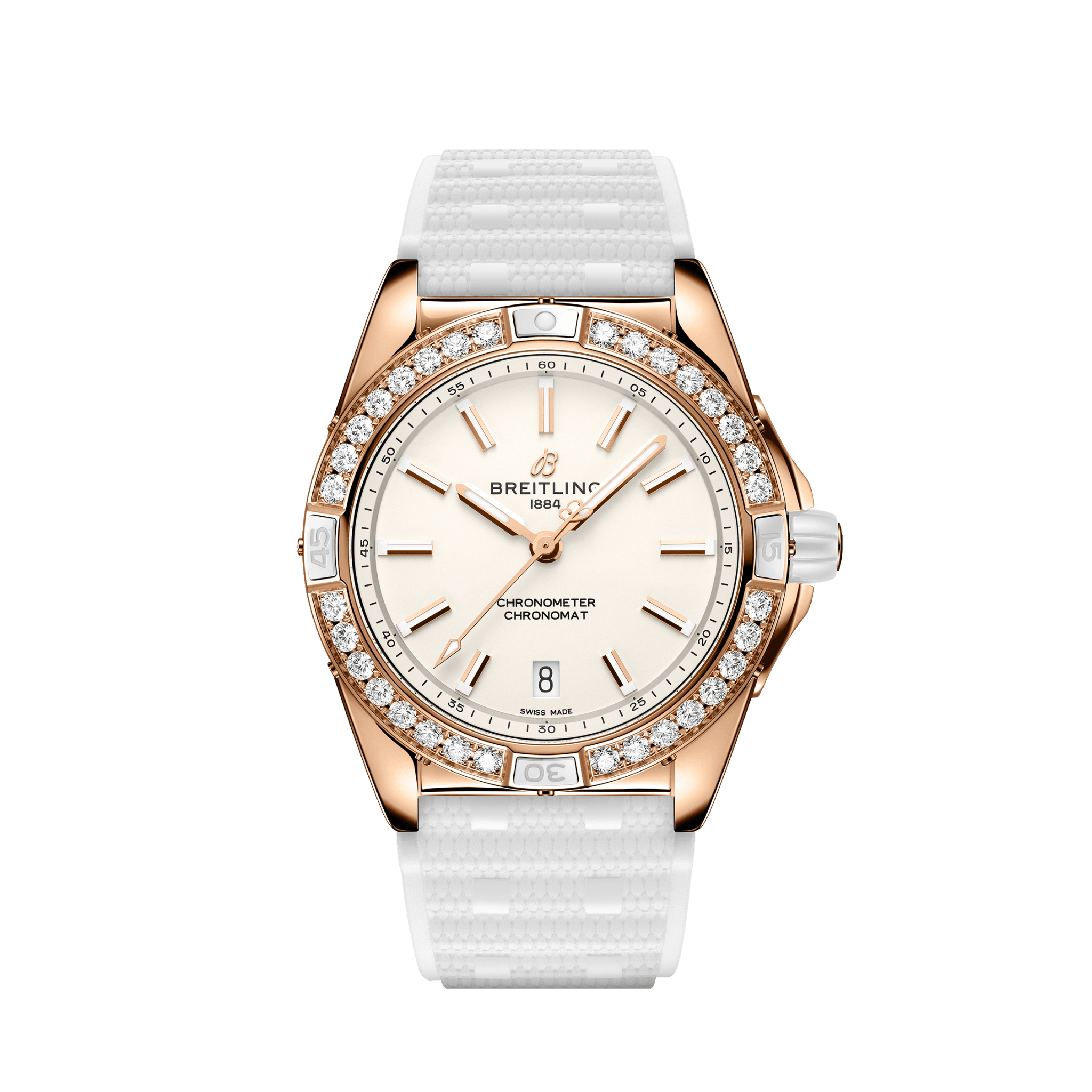 breitling-super-chronomat-automatic-38-origins-small-scale-traceable-18k-red-gold-32-lab-grown-diamonds-ref-r17356531g1s1-unworn-2024-2cewc.png Breitling Super Chronomat Automatic 38 Origins, Small scale traceable 18k Red Gold, 32 lab-grown diamonds, Ref# R17356531G1S1, Unworn 2024 - Image 1