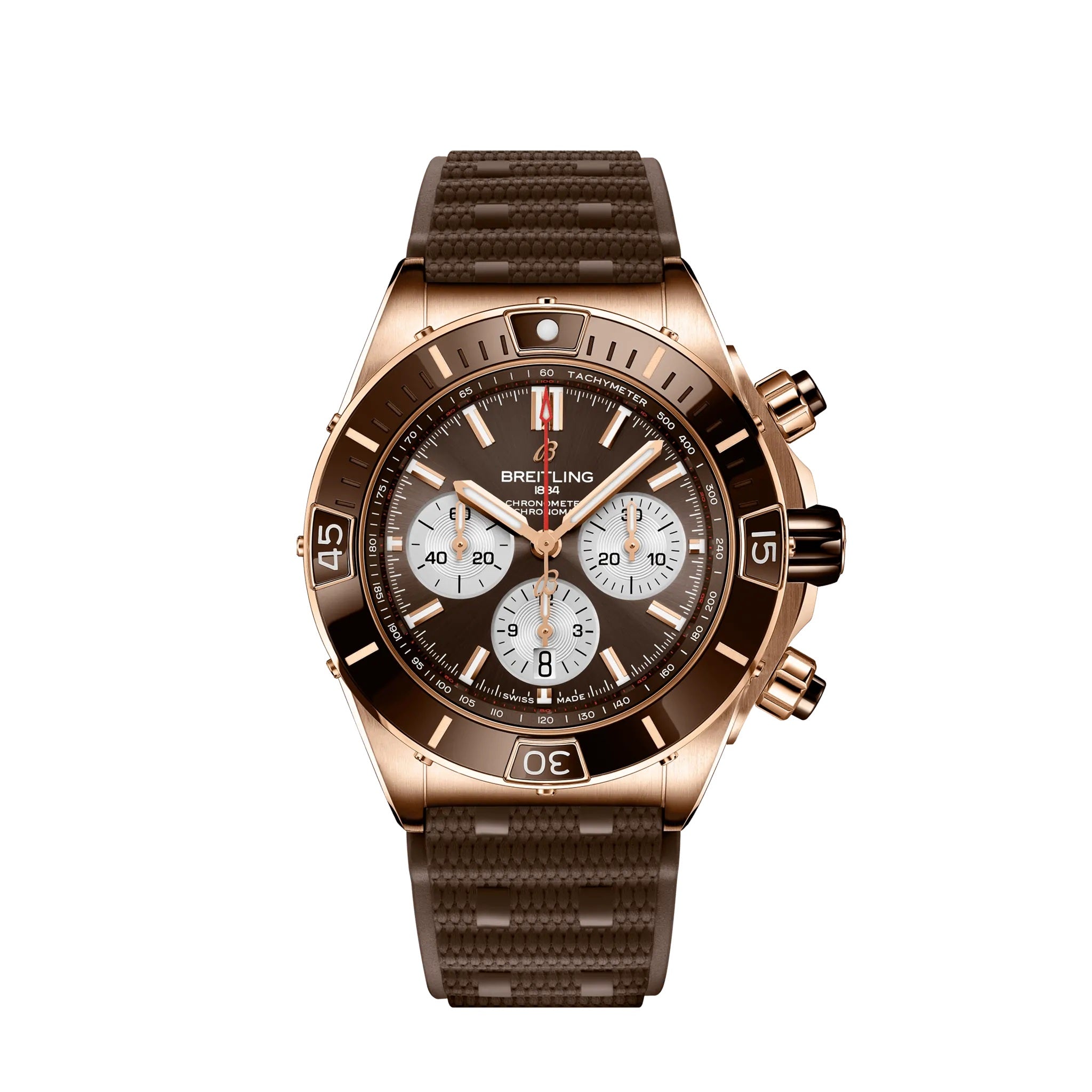 breitling-super-chronomat-b01-44-18k-red-gold-ref-rb0136e31q1s1-sqqal.jpg Breitling Super Chronomat B01 44 18k Red Gold Ref# RB0136E31Q1S1 - Image 1
