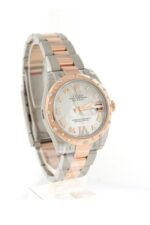 Datejust 31 White Mother of Pearl Roman Large VI set with Diamond Dial Diamond Bezel 18K Rose Gold Two Tone Ladies Watch 178341 - Image 8