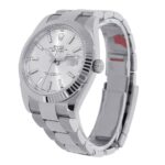 Datejust II Stainless Steel White Gold Silver Index Dial Watch 116334 - Image 4