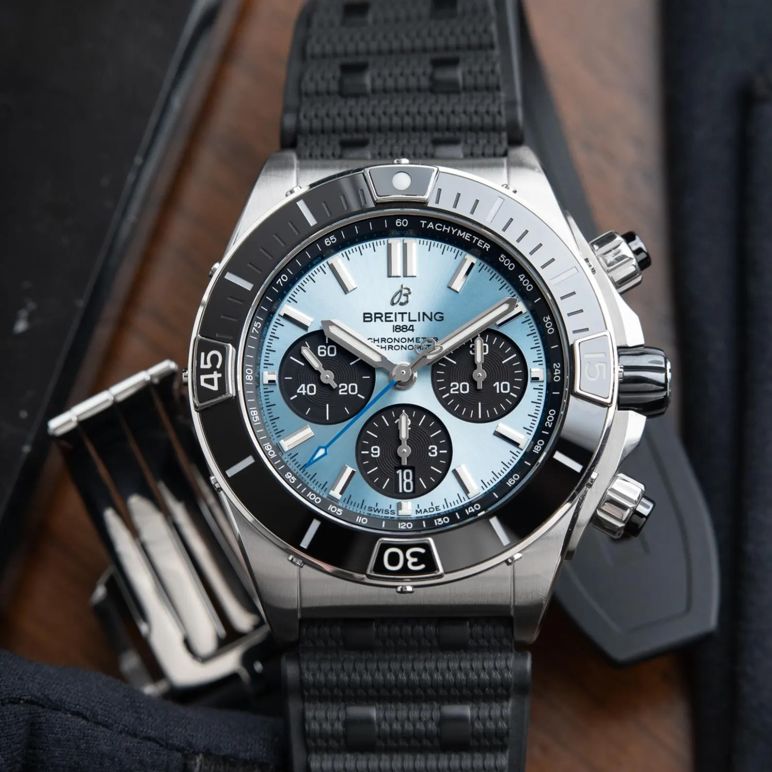 il_1588xN.6883533605_9977.webp Breitling Chronomat B01 Ref. PB0136– Ships from USA – Free Delivery - Image 1