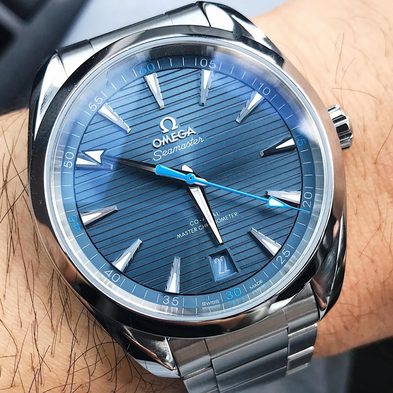 il_1588xN.6929471312_3pvr.webp Omega Seamaster Aqua Ref. 220.10.41.21.03.002 Watch – Free Shipping | Minimalist & Luxury Design | Perfect Gift for Him - Image 1