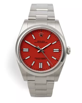 Rolex 124300 Oyster Perpetual 41 “Coral Red” “Brand New”