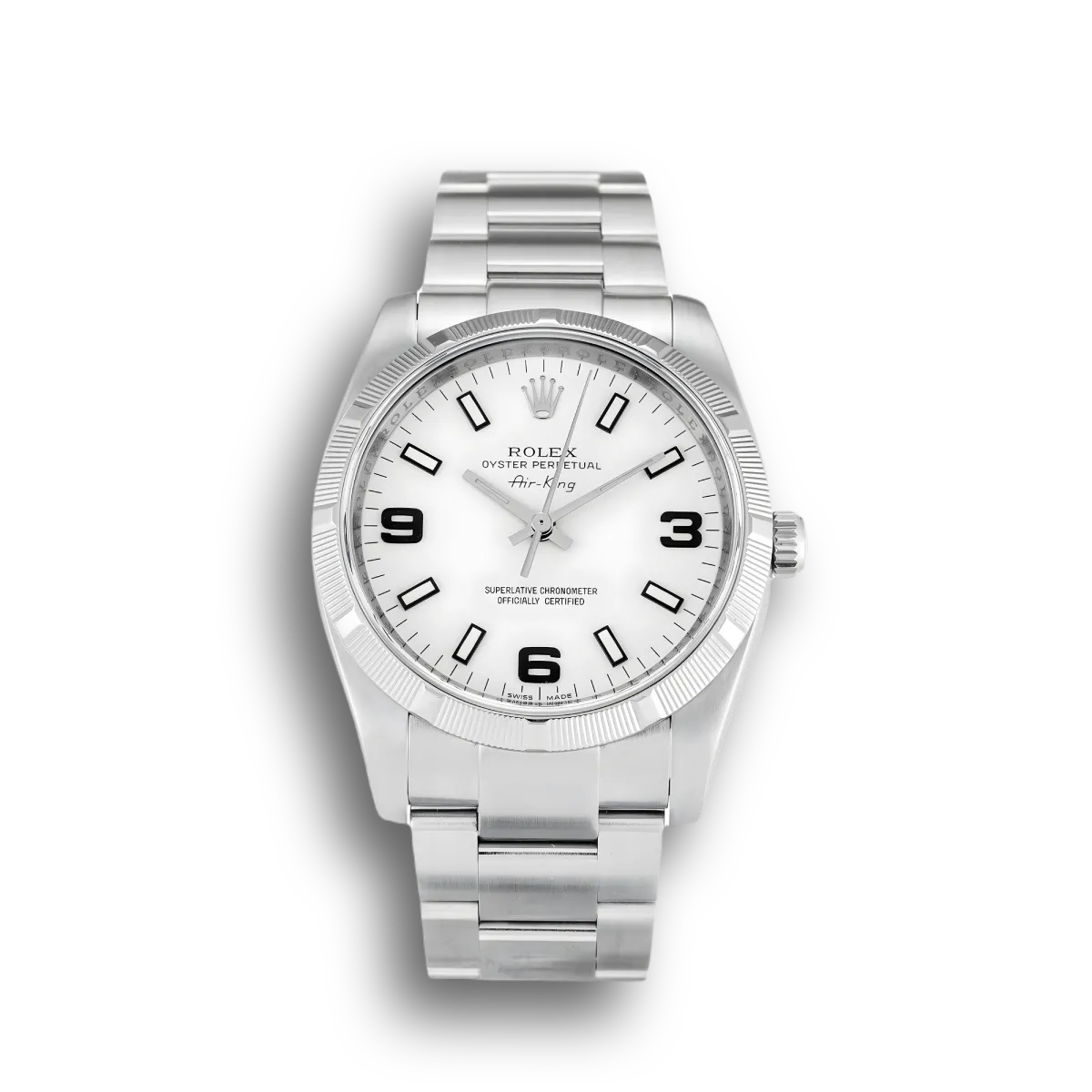 rolex-air-king-34mm-dial-white-ref114210-gfdxl.webp Rolex Air-King 34mm Dial White Ref.114210 - Image 1