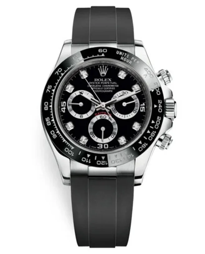 rolex-cosmograph-daytona-116519ln-black-diamond-dial-oysterflex-white-gold-mens-watch-h4kd9.webp Rolex Cosmograph Daytona 116519LN Black Diamond Dial Oysterflex White Gold Mens Watch - Image 1