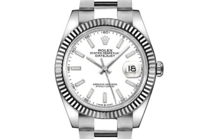 Rolex Datejust 41 White Dial Gold & Steel Men’s Watch M126334-0009
