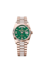 Rolex Day-Date 36, 18k Everose Gold with Diamond-set, 36mm, Ref# 128235-0069