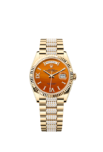 Rolex Day-Date 36, 18k Yellow Gold with Diamond-set, 36mm, Ref# 128238-0089