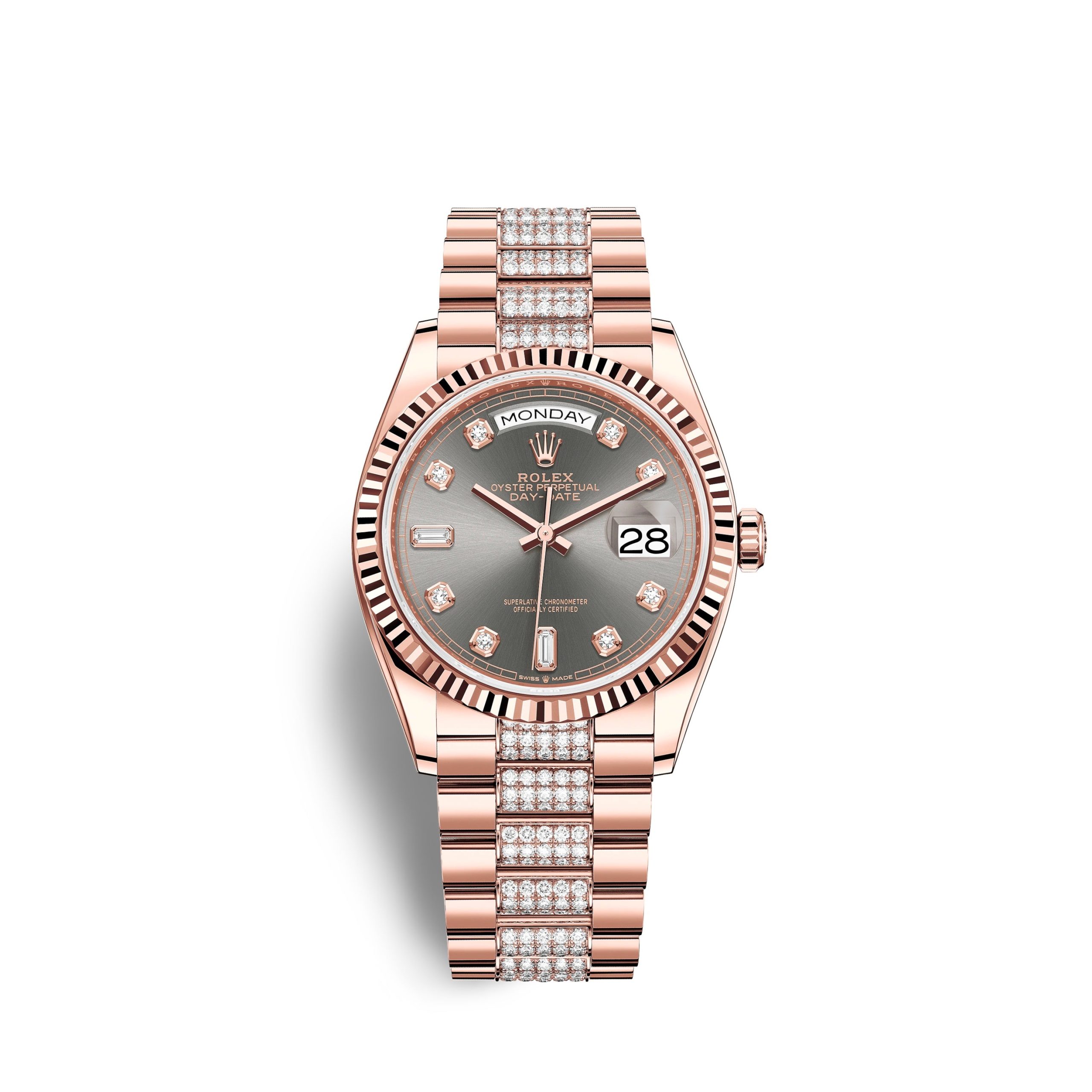 rolex-day-date-36mm-18k-everose-gold-ref-128235-0051-9ifzh.jpg Rolex Day-Date, 36mm, 18k Everose Gold, Ref# 128235-0051 - Image 1