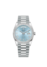 Rolex Day-Date, 36mm, Platinum and Diamonds, Ref# 128396tbr-0002 - Image 9