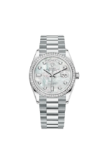 Rolex Day-Date, 36mm, Platinum and Diamonds, Ref# 128396tbr-0005 - Image 8