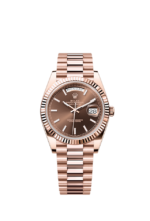 Rolex Day-Date 40, 18k Everose Gold, 40mm, Ref# 228235-0053
