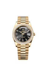 Rolex Day-Date 40, 18k Yellow Gold with Diamond-set, 40mm, Ref# 228348rbr-0043