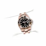 Rolex GMT-Master II 40mm Root Beer Black Dial Oyster Bracelet 18k Rose Gold Watch 126715chnr-0001 - Image 3