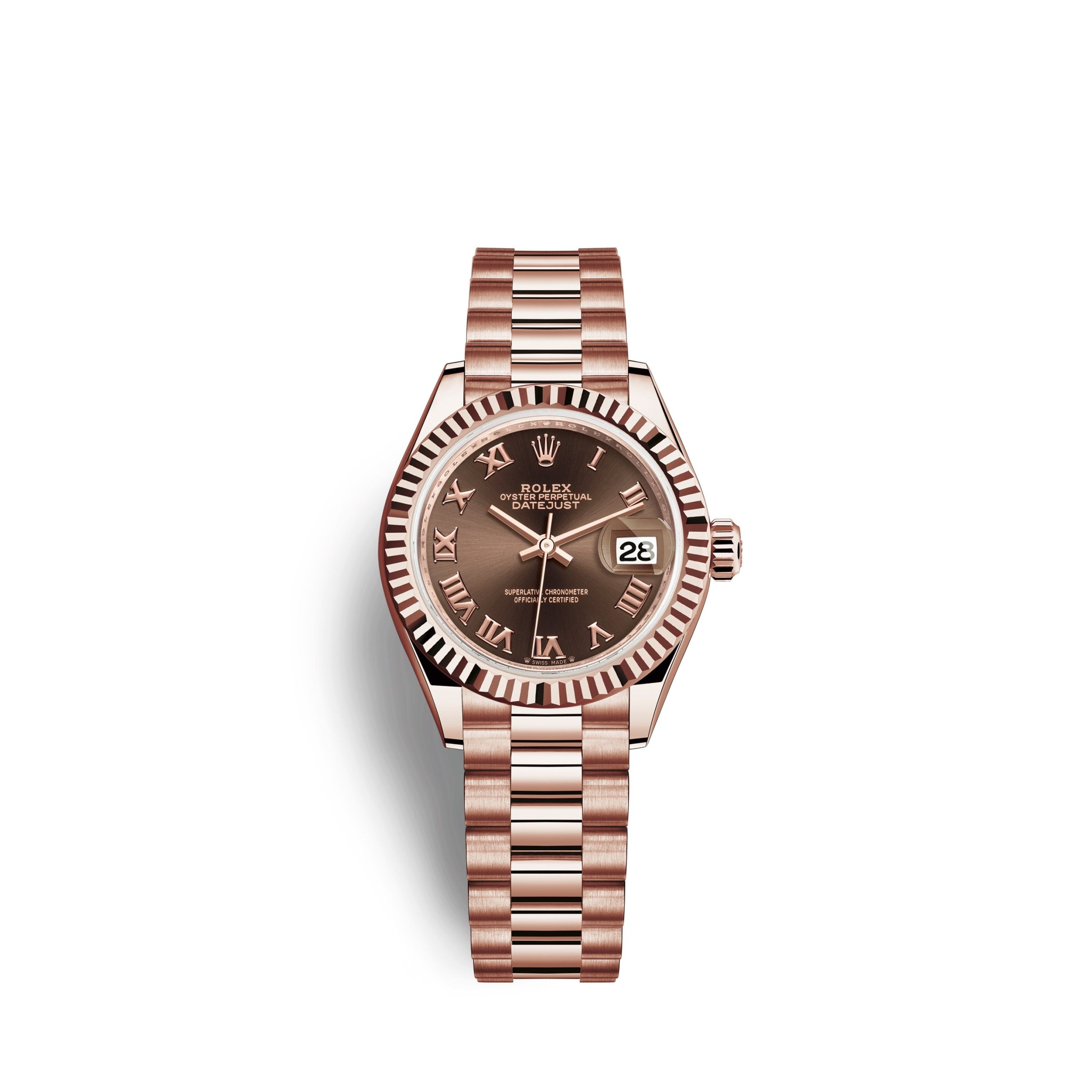 rolex-lady-datejust-28-18k-everose-gold-ref-279175-0014-fedei.jpg Rolex Lady-Datejust 28, 18k Everose Gold, Ref# 279175-0014 - Image 1