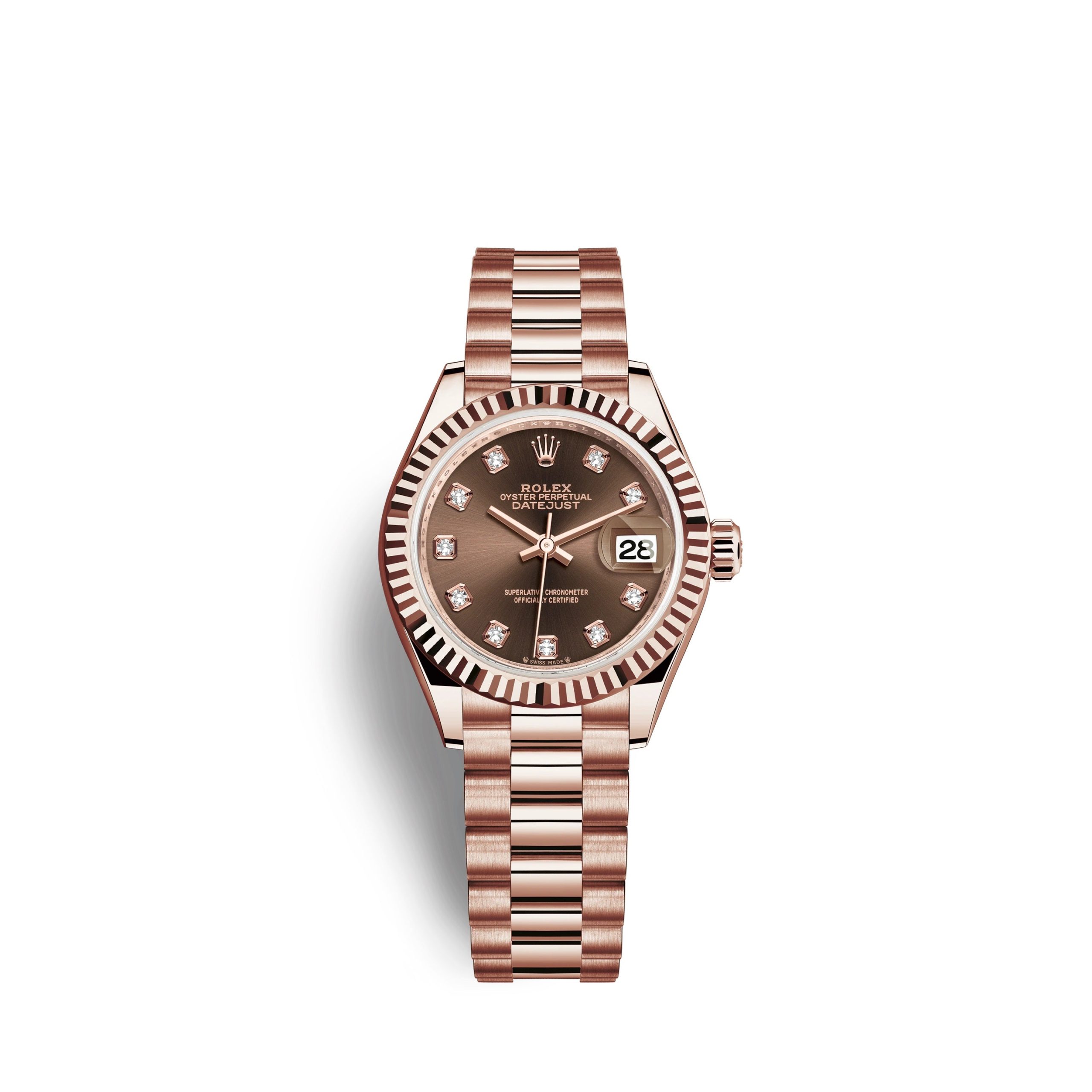rolex-lady-datejust-28-18k-everose-gold-ref-279175-0016-ciqc7.jpg Rolex Lady-Datejust 28, 18k Everose Gold, Ref# 279175-0016 - Image 1