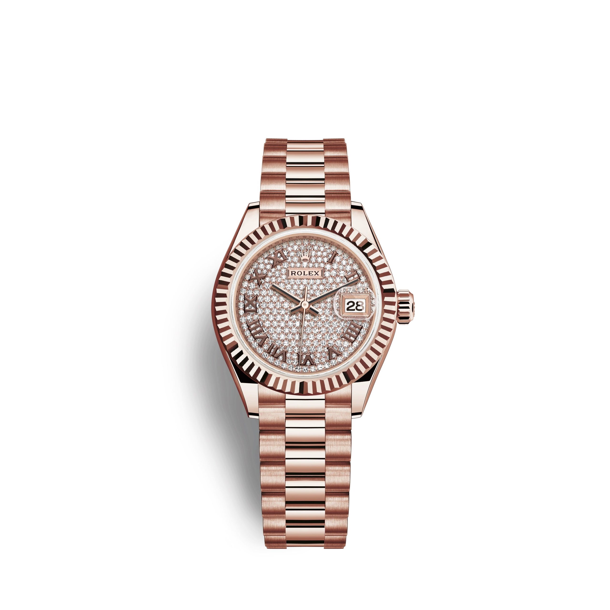 rolex-lady-datejust-28-18k-everose-gold-ref-279175-0023-7ncv0.jpg Rolex Lady-Datejust 28, 18k Everose Gold, Ref# 279175-0023 - Image 1