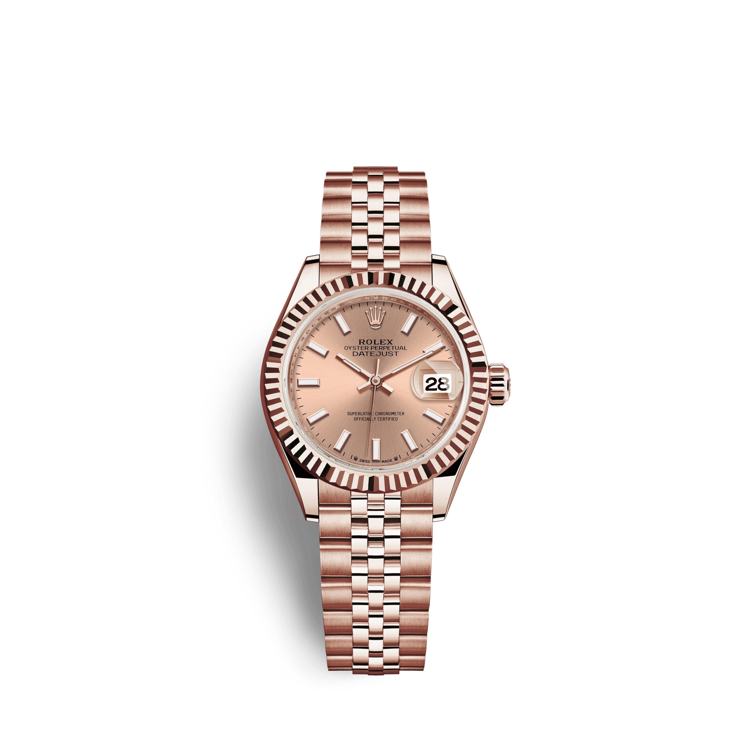 rolex-lady-datejust-28-18k-everose-gold-ref-279175-0026-gvwxq.jpg Rolex Lady-Datejust 28, 18k Everose Gold, Ref# 279175-0026 - Image 1