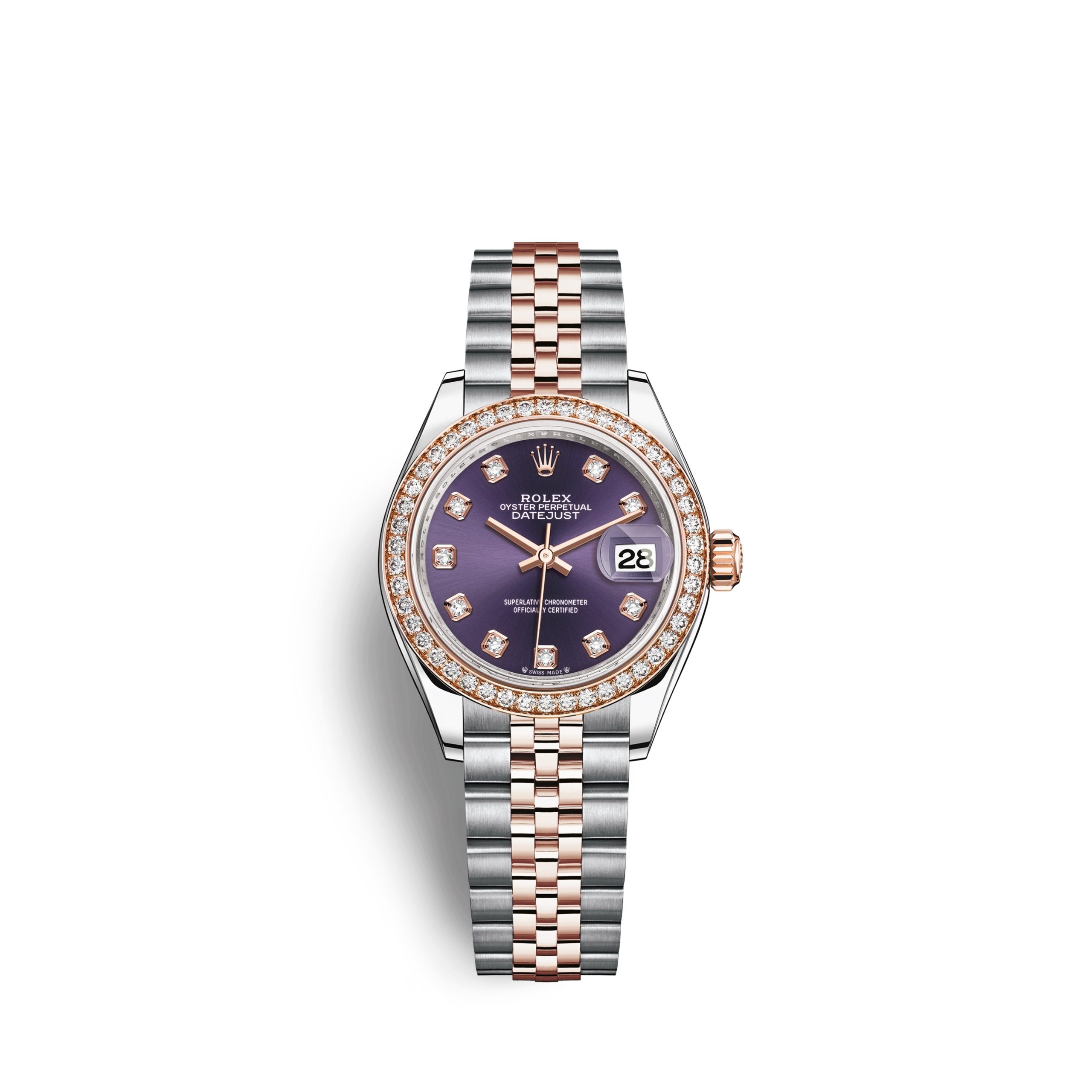 rolex-lady-datejust-28-oystersteel-and-18k-everose-gold-ref-279381rbr-0015-xqu6j.jpg Rolex Lady-Datejust 28, Oystersteel and 18k Everose Gold, Ref# 279381RBR-0015 - Image 1