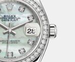 Rolex Lady-Datejust 28, Oystersteel and 18k White Gold, Ref# 279384RBR-0012 - Image 6