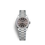 Rolex Lady-Datejust 28mm, 18k White Gold, Ref# 279139rbr-0009
