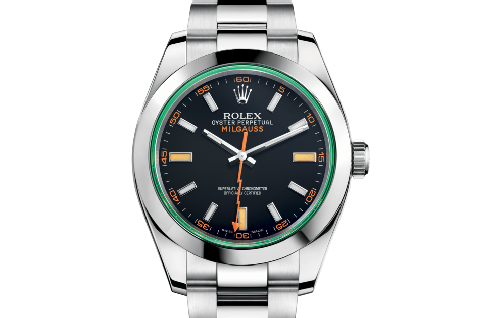 rolex-milgauss-oyster-40-mm-oystersteel-m116400gv-0001-w2hps.png Rolex MILGAUSS Oyster, 40 mm, Oystersteel M116400GV-0001 - Image 1