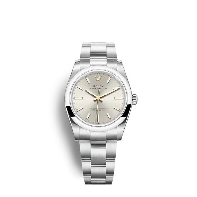 rolex-oyster-perpetual-34-oystersteel-ref-124200-0001-8ycl1.jpg Rolex Oyster Perpetual 34 Oystersteel Ref# 124200-0001 - Image 1