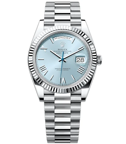 rolex-oyster-perpetual-day-date-40-in-platinum-with-ice-blue-dial-men8217s-watch-228236-0012-s52q7.webp Rolex Oyster Perpetual Day-Date 40 in Platinum with Ice-Blue Dial Men’s Watch 228236-0012 - Image 1
