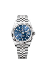 Rolex Sky-Dweller, 42mm, Oystersteel and 18k White Gold, Blue, Jubilee, Ref# 336934-0006
