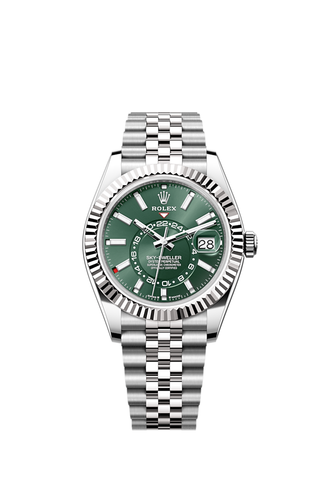 rolex-sky-dweller-42mm-oystersteel-and-18k-white-gold-green-jubilee-ref-336934-0002-ut0o7.png Rolex Sky-Dweller, 42mm, Oystersteel and 18k White Gold, Green, Jubilee, Ref# 336934-0002 - Image 1