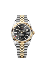 Rolex Sky-Dweller, 42mm, Oystersteel and 18k Yellow Gold, Black, Jubilee, Ref# 336933-0004