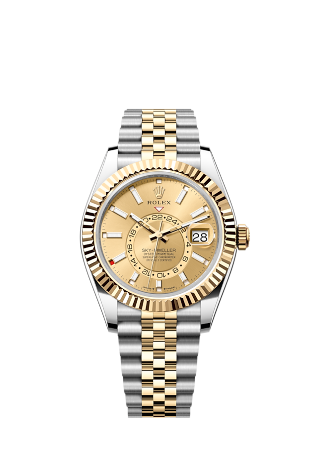rolex-sky-dweller-42mm-oystersteel-and-18k-yellow-gold-champagne-jubileeref-336933-0002-lc62o.png Rolex Sky-Dweller, 42mm, Oystersteel and 18k Yellow Gold, Champagne, Jubilee,Ref# 336933-0002 - Image 1