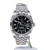 Rolex Sky Dweller Black Dial 18K White Gold Bezel Steel Jubilee Men’s Watch 3100034 - Image 5