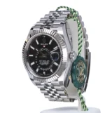 Rolex Sky Dweller Black Dial 18K White Gold Bezel Steel Jubilee Men’s Watch 3100034 - Image 7