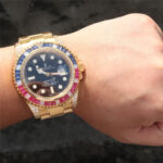 Rolex Submariner Golden Blue / Red Diamond Black Dial 40mm - Image 3