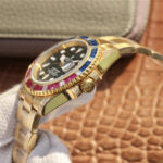 Rolex Submariner Golden Blue / Red Diamond Black Dial 40mm - Image 6