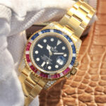 Rolex Submariner Golden Blue / Red Diamond Black Dial 40mm - Image 11