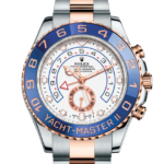 Rolex Yacht-Master II Two Tone Steel Rose Gold White Dial Watch 116681-0002 - Image 5