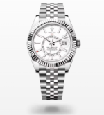 Sky Dweller White Dial 18K White Gold Bezel Steel Jubilee Men’s Watch 3100034 - Image 3