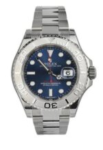YACHT-MASTER 40 Blue Dial Platinum and Steel Mens Watch 116622 - Image 2